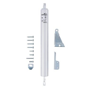 Wright Products  Standard Duty Pneumatic Screen And Storm Door Closer Aluminum Grey