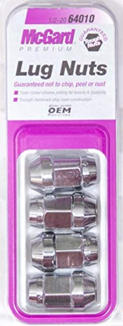 MCGARD 64010 Chrome Bulge Cone Seat Style Lug Nuts 12  20 Thread Size  Set of 4