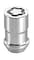 MCGARD 24538 Chrome Cone Seat Wheel Lock 1220 Thread Size  Set of 5