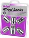 MCGARD 24538 Chrome Cone Seat Wheel Lock 1220 Thread Size  Set of 5