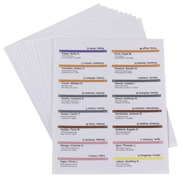 Smead Viewables Color Labeling System Refill Pack 3 716 x 1 14 White 160 per Pack 64915