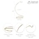 6 brass decorative ornament stand holder display