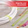 Power Gear 8Inch Zip Ties 100 Pack Durable Nylon SelfLocking 40 Lbs Tensile Strength 1 78 Inch Maximum Diameter Assorted Neon 50296