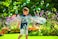 PUSTEFIX Multi Bubbler Giant Bubble Ring and Multi Bubble Ring Toy Set for Kids Includes 845 oz Bubble Solution Bottle and Liquid Tray Makes Big Bubbles Multicolor Model 505310