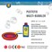 PUSTEFIX Multi Bubbler Giant Bubble Ring and Multi Bubble Ring Toy Set for Kids Includes 845 oz Bubble Solution Bottle and Liquid Tray Makes Big Bubbles Multicolor Model 505310