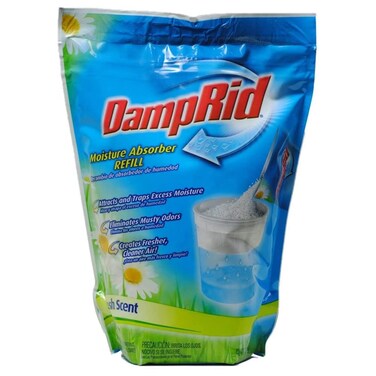 DampRid 42 oz Fresh Scent Absorber Refill Bag Attracts  Traps Moisture for Fresher Cleaner Air Blue