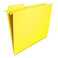 Smead FasTab Hanging File Folder 13Cut Builtin Tab Letter Size Yellow 20 per Box 64097