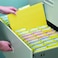 Smead FasTab Hanging File Folder 13Cut Builtin Tab Letter Size Yellow 20 per Box 64097