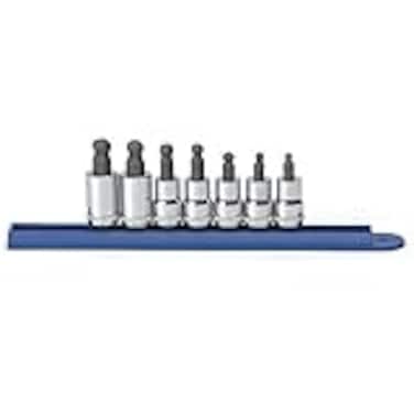GEARWRENCH 7 Pc 38 Drive Ball End Hex Bit Socket Set Metric  80587