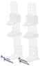 PrimeLine N 6564 SelfAdjusting ByPass Door Bottom Guide 2 Pack