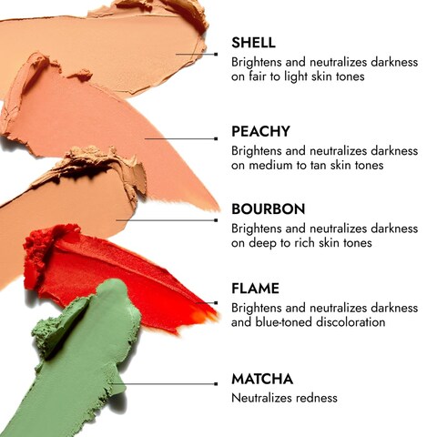 Cover FX Correct Stick Peach Color Corrector Concealer  Shell Neutralize Darkness  Discoloration Fair to Light Skin Tones  Creamy Lightweight Full Coverage
