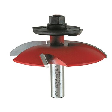Freud 99569 312 dia Raised Panel Bit Wbackcutters with 12 shank 112 large radius