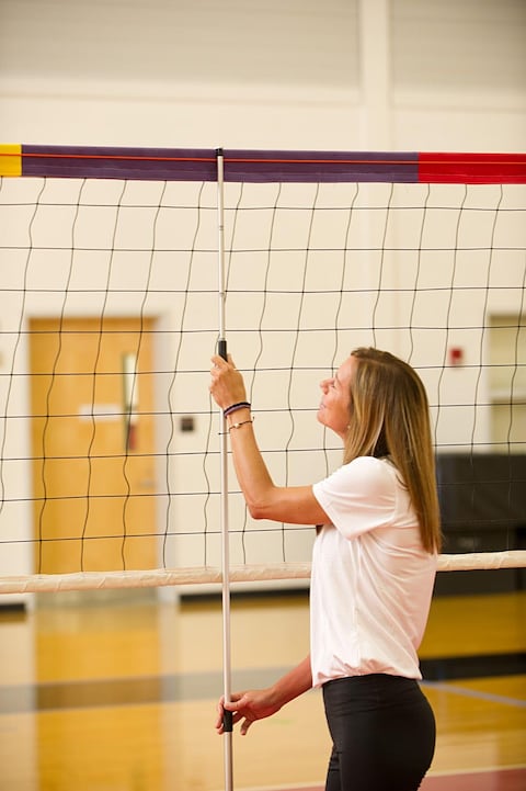 Tandem Sport Precise Height  Volleyball Net Measure Pole  4 PreSet Net Heights  Volleyball Official Equipment