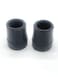 Harvy 1 Heavy Duty Black Rubber Replacement Cane Tip 2 Pack