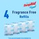 DampRid 105 oz Fragrance Free Absorber Easy Fill Refill Packs4 Count  Attracts  Traps Moisture for Fresher Cleaner Air BlueWhite