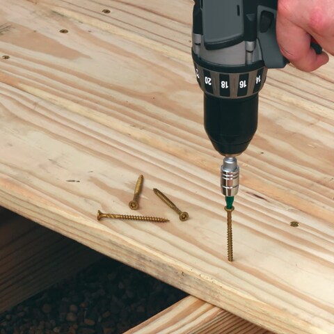 GRK 772691021779 Multi Purpose R4 Screws 6 Inch Gold