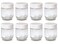 Euro Cuisine GY1920 Glass Jars with Lids for Yogurt Maker Clear 6 Ounce Set of 8 6oz Glass Jars for Yogurt Parfaits Clear Yogurt Containers