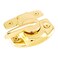 PrimeLine U 9924 Sash Lock 134 and 112 In Hole Centers Fits SingleDouble Hung Wood Windows Steel wDiecast Lever Bright BrassPlated Single Pack