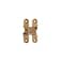 SOSS  204CUS4 Model 204 Mortise Mount Invisible Hinges with 4 Holes Zinc Satin Brass Finish 238 Leaf Height 12 Leaf Width 2332 Leaf Thickness 7 x 114 Screw Size 1 Pair
