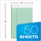 TOPS 63090 Prism Plus Colored Legal Pads 5 x 8 Green 50 Sheets Pack of 12