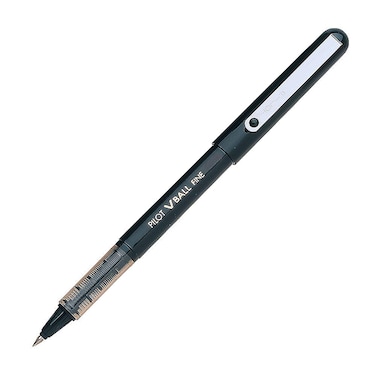 Pilot VBall Liquid Ink Rolling Ball Stick Pens Fine Point Black Ink 12Pack 35112