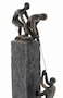 Deco 79 Polystone People Decorative Sculpture Climbing Home Decor Statue Accent Figurine 7 x 3 x 17 Gray