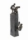 Deco 79 Polystone People Decorative Sculpture Climbing Home Decor Statue Accent Figurine 7 x 3 x 17 Gray