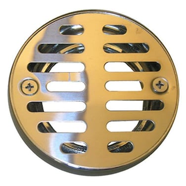 LASCO 031243 314Inch with 2 Screws Shower Drain Grate Chrome Plated