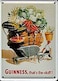 HI Guinness Wheelbarrow Mini Metal SignPostcard 45 x 3