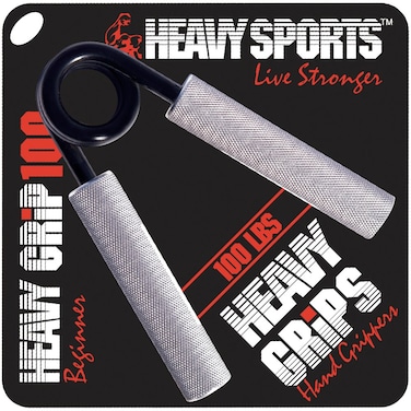 Heavy Grips  100 lbs Resistance  Beginner  Grip Strengthener  Hand Exerciser  Hand Grippers for Beginners to Professionals