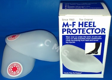 MF Athletic Plastic Heel Protector Cups Heat Moldable Regular W75M6 Box Pair
