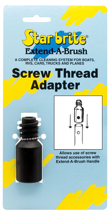 STAR BRITE Screw Thread Adapter  Fits ExtendABrush Handles Glass Reinforced Nylon Durable Universal Compatibility 040034