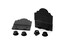 Ozco Building Products 56611 Laredo Sunset Truss Accent Plates 2 per Pack Black