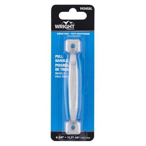 Wright Products 4 34 inch Pull Handle for Screen Doors Cabinets Drawers DIY Home Projects Galvanized
