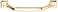 Wright Products 4 34 inch Pull Handle for Screen Doors Cabinets Drawers DIY Home Projects Brass