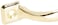 Wright Products 4 34 inch Pull Handle for Screen Doors Cabinets Drawers DIY Home Projects Brass