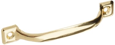 Wright Products 4 34 inch Pull Handle for Screen Doors Cabinets Drawers DIY Home Projects Brass