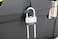 BRINKS  44mm Laminated Steel Keyed Padlock with Adjustable Shackle  Chrome Plated with Hardened Steel Shackle