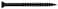 Hillman 47312 Square Drive Black Phosphate Trim Screws 6 x 158