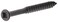 Hillman 47312 Square Drive Black Phosphate Trim Screws 6 x 158