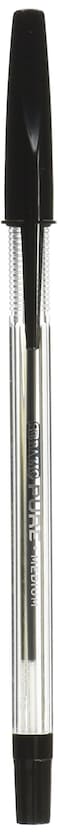 BAZIC Stick Pen Black 12 Per Pack