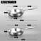 Duxtop Professional Stainless Steel Fry Pan Induction Ready Cookware with Impactbonded Technology 95 Inches