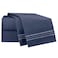 Clara Clark 1800 Premier Series 4pc Bed Sheet Set  King Navy Blue