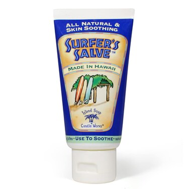 Island Soap  Candle Works Surfers Salve  All Natural Skin Soothing Balm  Moisturizing AntiChafing Ointment for Insect Bites Sunburn Windburn Chapped Lips Rashes  New Tattoos  3 Ounce Tube