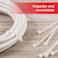 Power Gear 8Inch Zip Ties 100 Pack Durable Nylon SelfLocking 40 Lbs Tensile Strength 1 78 Inch Maximum Diameter Clear 50300