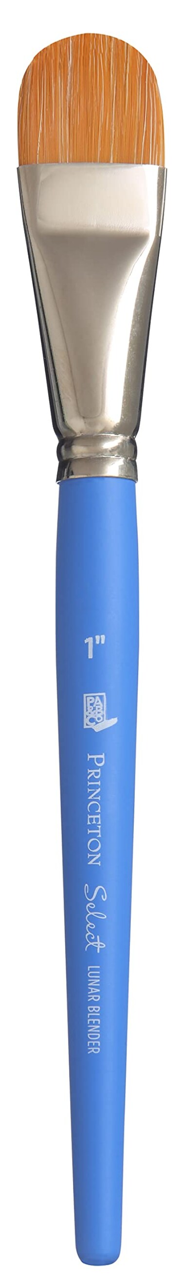 Princeton Select Artiste Lunar Blender PaintbrushSynthetic Bristle1 in Size 1 inch Blue