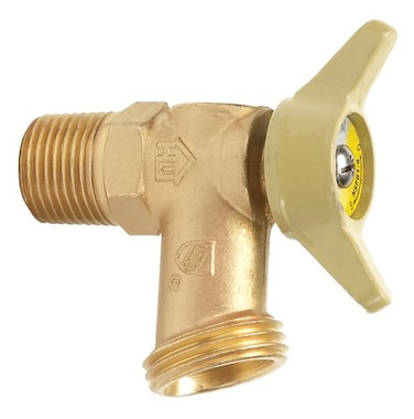 Homewerks VBDQTRC3B Boiler Drain Male Thread 05Inch Brass