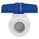 Homewerks VBVP40B5B Ball Valve PVC Schedule 40 x Female Thread 1Inch 1 Inch Blue