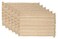 DII Variegated Tabletop Collection Placemat Set3x19 Taupe 6 Piece
