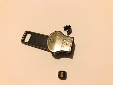 YKK Zipper Repair Solution YKK 10 Antique Brass Slider 1 SliderPack